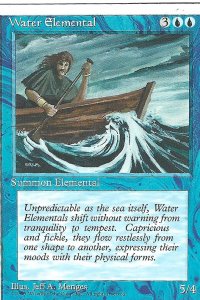 Magic the Gathering: 4th Edition - Water Elemental