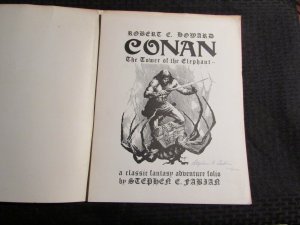 1977 CONAN TOWER OF THE ELEPHANT Portfolio #416/1000 SIGNED Stephen Fabian  