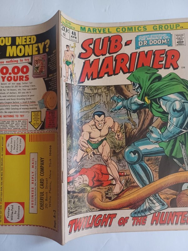 Sub-Mariner #48 - Namor - Doctor Doom - 1972 - VG