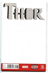 THOR #1  Blank cover variant Female Thor 2014 - comic book NM-