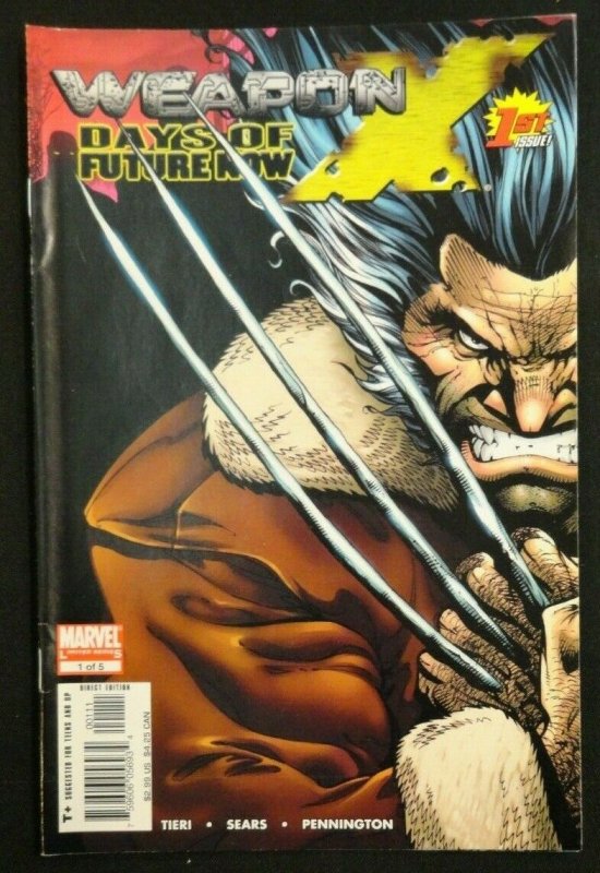 Weapon X Days Of Future Now #1-5 Complete Set Lot of 5 VF 1 2 3 4 5 