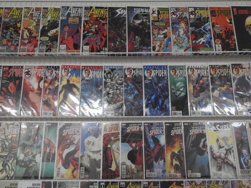 Huge Lot of 140+ Comics W/ Spider-Man, Spawn, Superman! Avg. VF+ Condition!