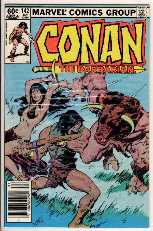 Conan the Barbarian #142 Newsstand Edition (1983) 9.2 NM-