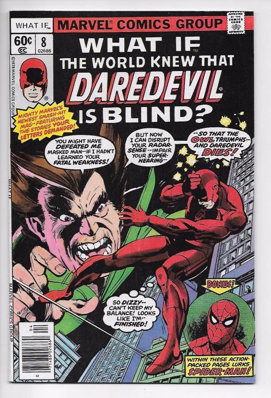 What If? #8 - The World Knew Daredevil Is Blind (Marvel, 1977) - VF/NM