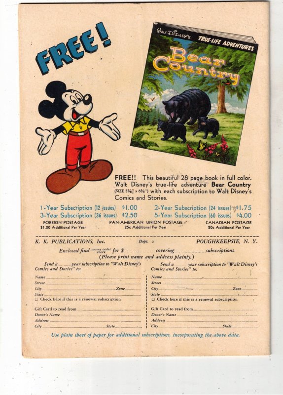 Walt Disney's Comics and Stories #197 (1957) VG/FN Mid-Grade Donald Duck...