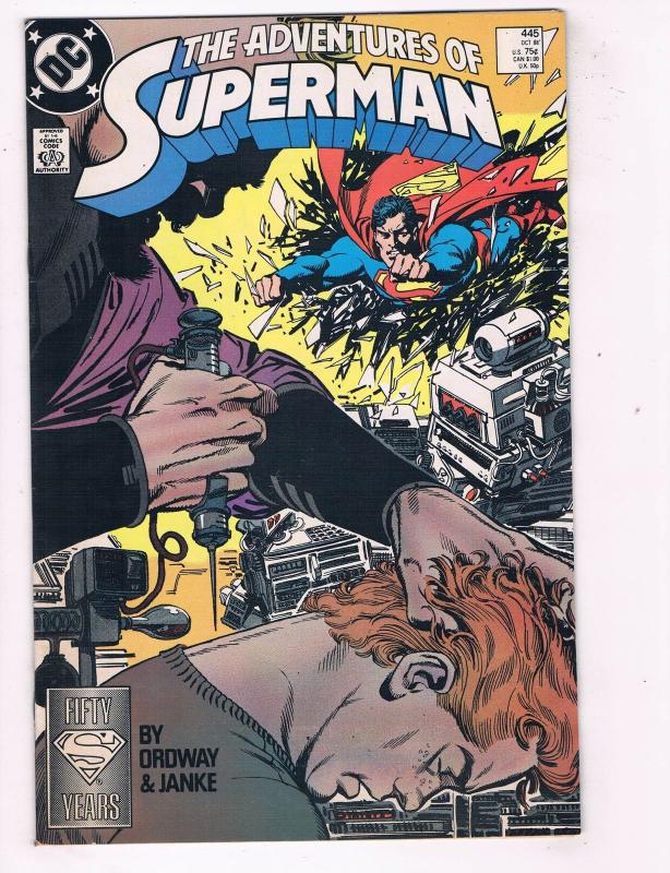 Adventures of Superman (1987) #445 DC Comic Book Brainiac Jimmy Olsen HH3