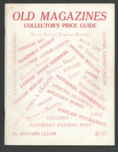 Old Magazines-Collector's Price Guide #1 1974-by Richard Clear-many cover ill...