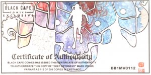 Deep Beyond #1 DAVID MACK COVERS SET W/MATCHING NUMBERED COA IMAGE COMICS NM.