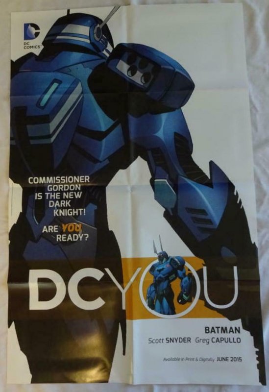 DC YOU BATMAN Promo Poster , 22 x 34, 2015, DC,  Unused more in our store 034