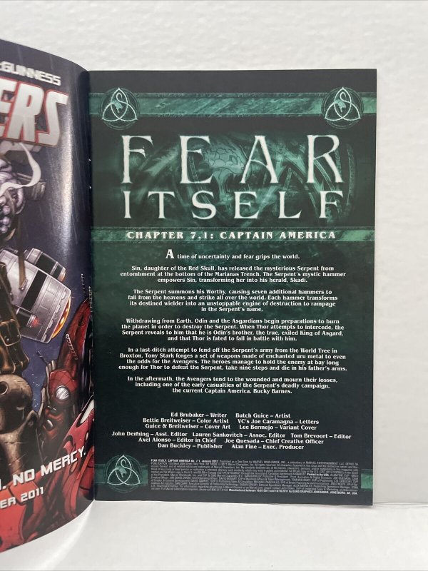 Fear Itself #7.1 Captain America