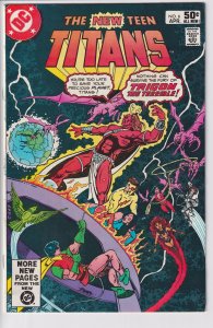 NEW TEEN TITANS #6 (Apr 1981) FN+ 6.5 white.