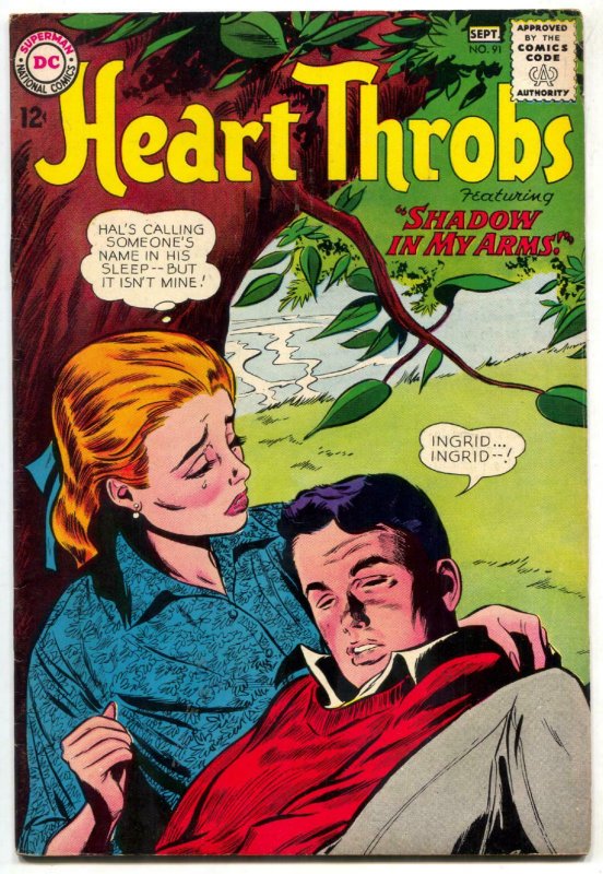 Heart Throbs #91 1964 DC Romance- Shadow in My Arms F/VF