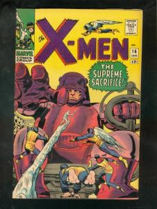 X-MEN #16 1966-MARVEL-JACK KIRBY-SILVER AGE VF