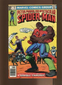 Spectacular Spiderman #53 - John Romita Cover Art. Newsstand Edition (8.0) 1981