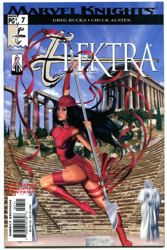 ELEKTRA #7, NM+, Greg Horn, Sai, Martial Arts, Femme Fatale, 2001. more in store