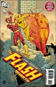 Flash: Rebirth (2009) 5-A Flash and Reverse Flash Cover VF/NM