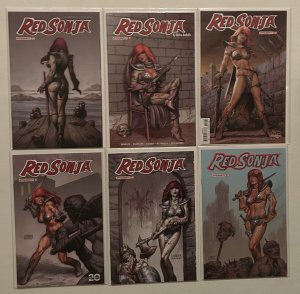 Red Sonja #9,11,12,17,18,23 Joe Linsner NM Lot 2024 Dynamite