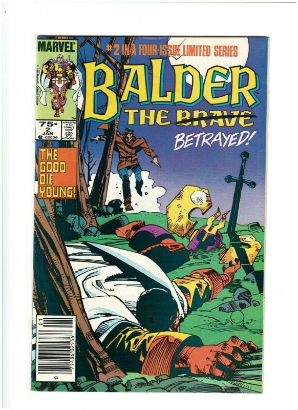 Balder the Brave #2 VF- 7.5 Newsstand Marvel Comics 1986 Asgard