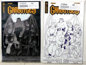 Gargoyles Lot 2 #1 P 1:75, 1 ZI 1:10 2022 Dynamite Incentive Var Conner Comics