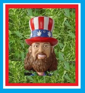 HIGH TIMES CAPTAIN JOINT FOR PRESIDENT MEDICAL MARIJUANA 420 WEED BOBBLEHEAD