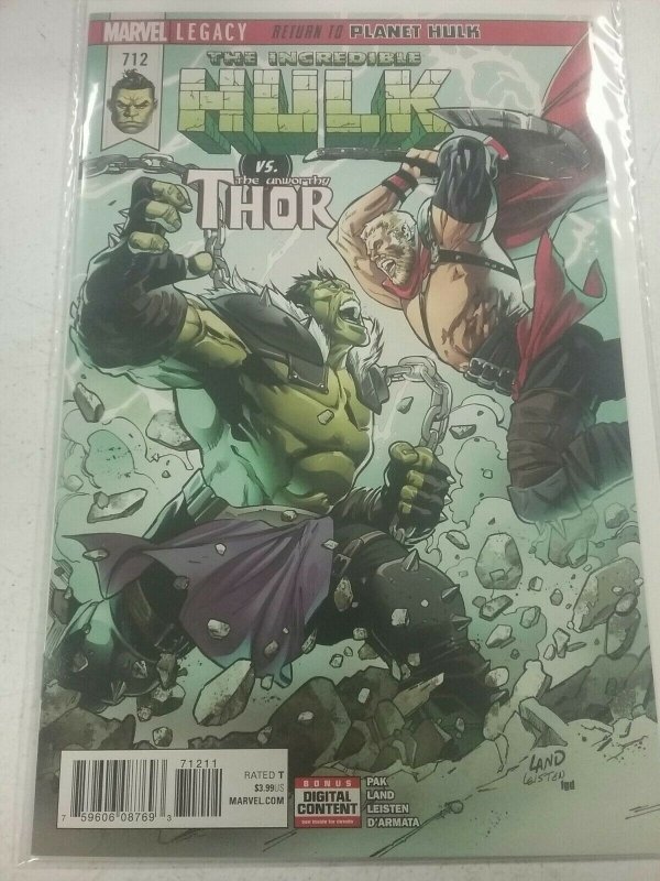 The Incredible Hulk Vs The Unworthy Thor  #712 NM Legacy  Marvel Comics NW46