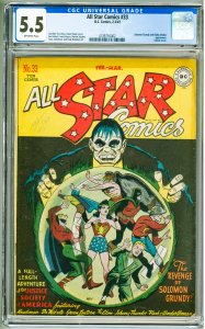 All-Star Comics #33 (1947) CGC 5.5! OW Pages!