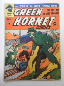 Green Hornet Comics #14 (1943) PR Condition INCOMPLETE See description