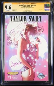 Female Force : Taylor Swift #(CGC 9.6 SS) Signed Pablo Villalobos Edition D