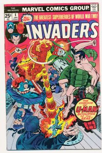 Invaders (1975 Marvel 1st series) #4 FN The Coming of U-Man