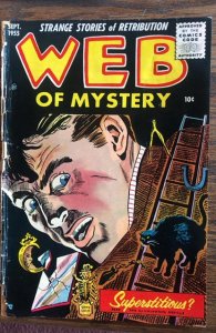 Web of Mystery #29 (1955)final issue! detached cvr,