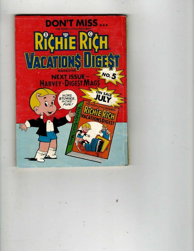 3 Books Richie Rich Million Dollar Digest Joke Book Annual 8 Digest Winners JK33