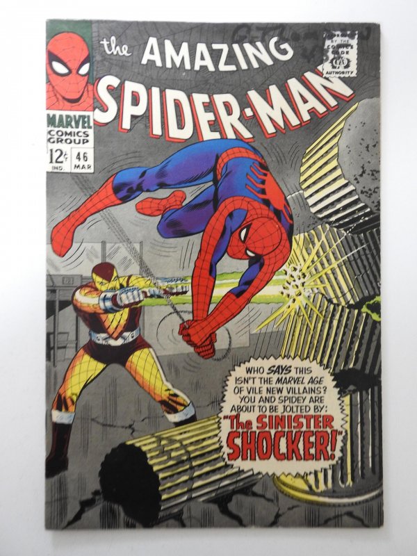 The Amazing Spider-Man #46 (1967) FN- Cond! 1st app of the Shocker! ink on fc