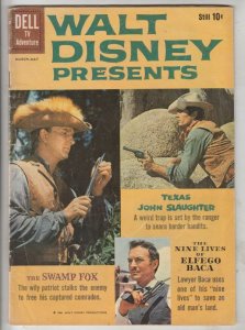 Walt Disney Presents #3 (Mar-60) FN Mid-Grade The Swamp Fox, Elfago Baca