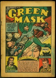 Green Mask Vol 2 #1 1945- reading copy- Fox Golden Age- One Round Hogan 