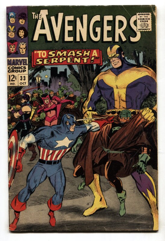 The Avengers #33--1966--Marvel--Silver Age--comic book--VG