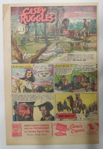 Casey Ruggles Sunday #19 by Warren Tufts from 9/25/1949 Half Page Size ! Year #1