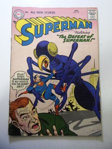 Superman #110 (1957) VG Condition 3/4 spine split