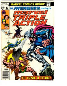5 Marvel Super/Triple Action Comic Books # 35 37 40 41 42 Avengers Hawkeye BH7