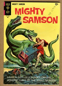 Mighty Samson #14- Samson vs. Tri-Serpent - 1968 (Grade 8.0) WH