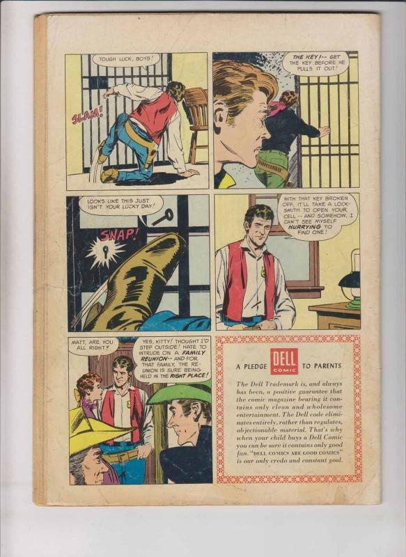 Four Color #769 VG- gunsmoke - silver age dell comics western - matt dillon 1956