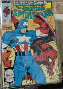 Amazing Spider-Man # 323 1989  MARVEL ASSASSIN NATION  PT 4 TODD MCFARLANE CAP