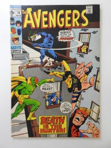 The Avengers #74 (1970) Starring The Black Panther! Sharp VF Condition!