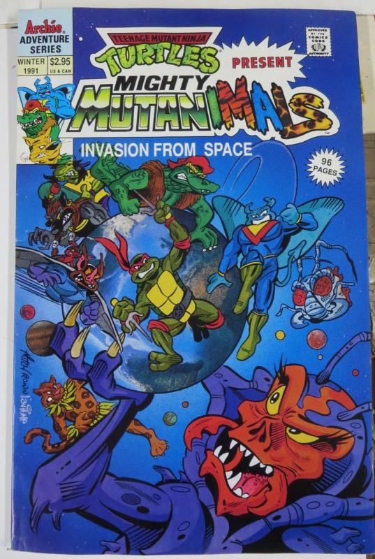 Teenage Mutant Ninja Turtles Spin-off Set! 5 books, Mutanimals, Leatherhead! F/+