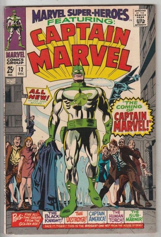 Marvel Super-Heroes #12 (Dec-67) NM- High-Grade Captain Marvel