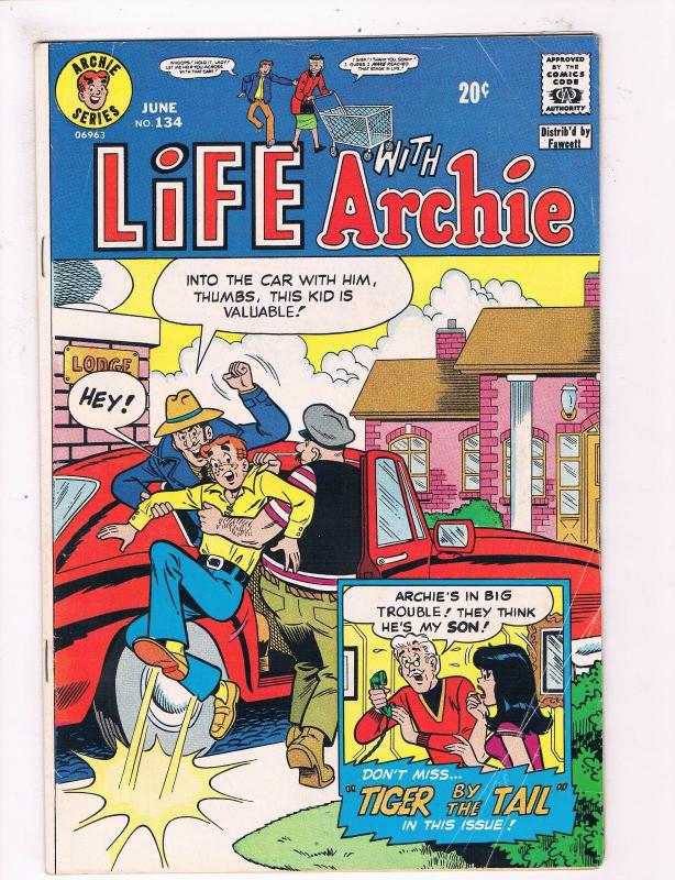 Life With Archie # 134 VG Archie Series Bronze Age Comic Book Jughead Betty JH3