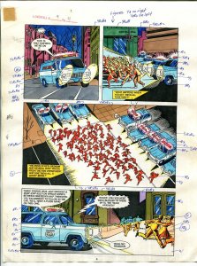 Elementals #9 Page #11 Original Color Guide Ken Feduniewicz