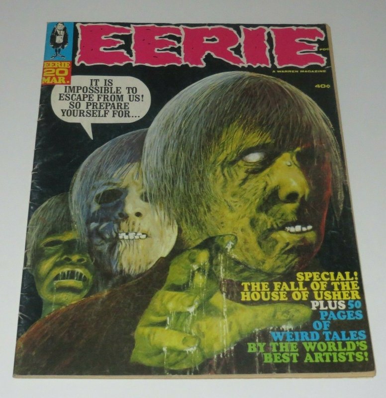 Eerie #20 VG/FN 1968 Silver Age Horror Magazine Haunted Strange Tales of Terror