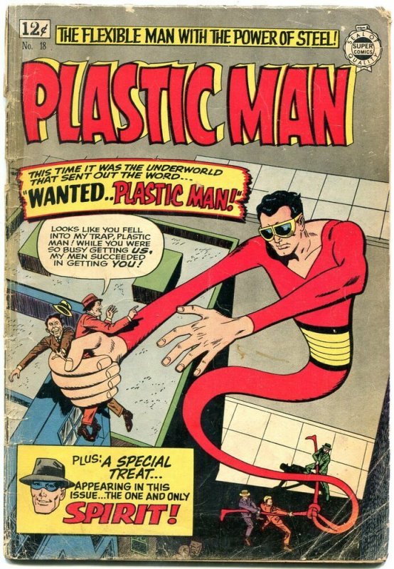 Plastic Man #18 1964- Spirit- Candy- Eisner G 