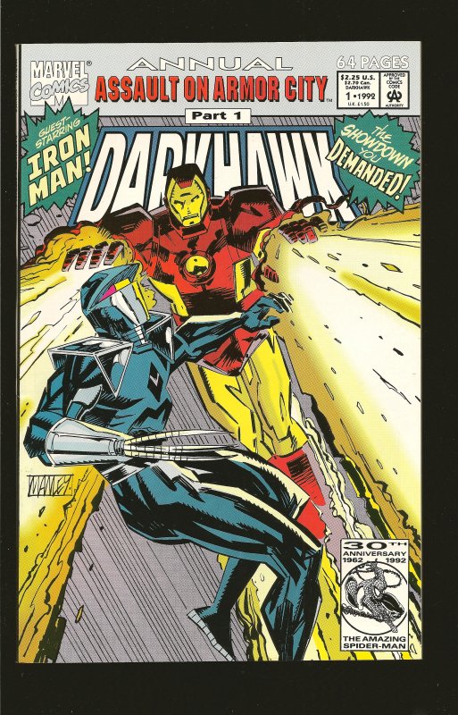 Marvel Comics Darkhawk Annual #1 (1992)