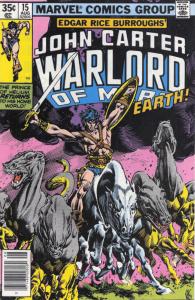 John Carter, Warlord of Mars #15 FN ; Marvel | Edgar Rice Burroughs